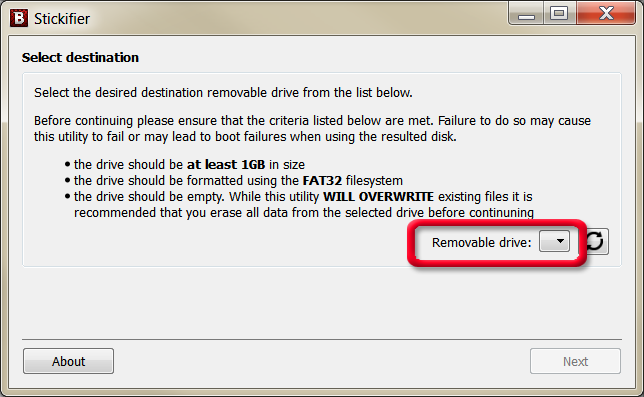 Bitdefender Rescue CD on a USB flash drive Bitdefender Rescue CD on a USB flash drive