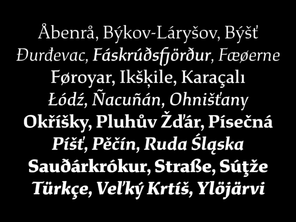 font design xyz-study-02-diacritics