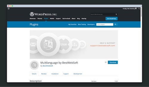 Wordpress Multilingual BestWebSoft