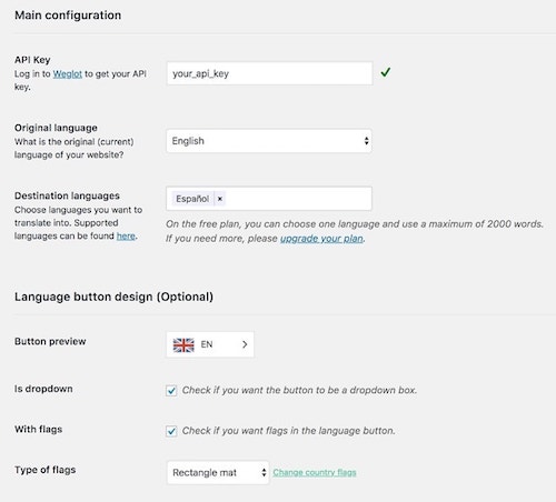 Wordpress Multilingual Configuration
