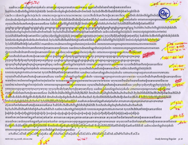 font design Ragan-Study-proof-kern-Regular