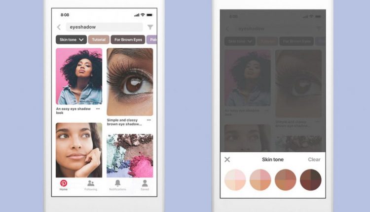 Pinterest makeup searches can soon be customized by skin tone