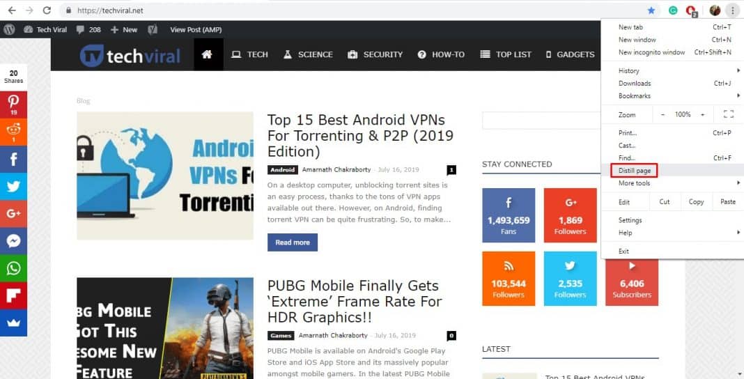 Activate Hidden Reader Mode In Chrome Browser Activate Hidden Reader Mode In Chrome Browser
