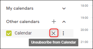 Google Calendar's