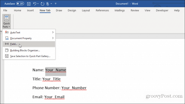 How to Create Fillable Forms in Microsoft Word