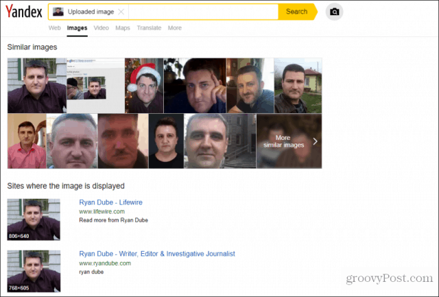 yandex face search