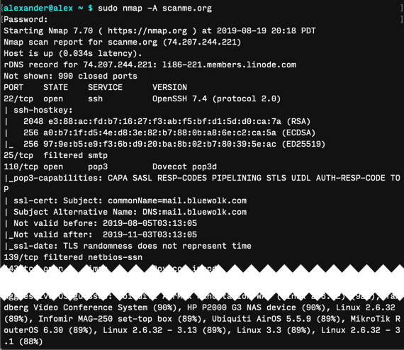 Scan Local Network Macos Terminal Nmap A Output