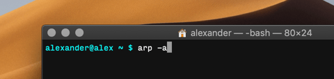 Scan Local Network Macos Terminal Arp A