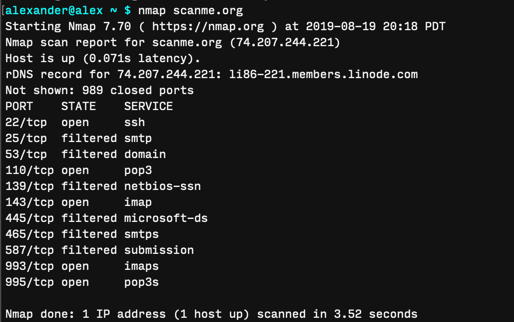 Scan Local Network Macos Terminal Nmap Output