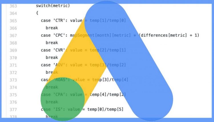Advanced Google Ads script to forecast ad performance