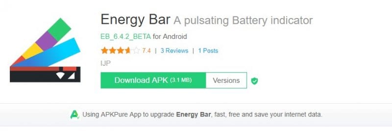 Battery Bar in Status Bar