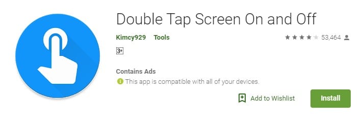 Double Tap Screen On and Off