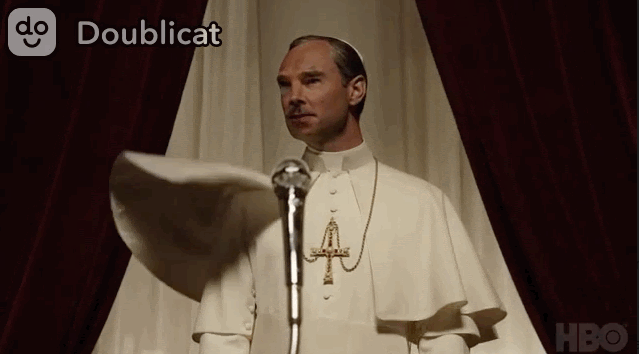 Benedict Cumberbatch as Jude Law in The Young Pope
