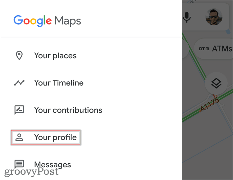 Google Maps Profile edit