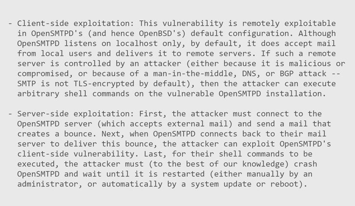opensmtpd vulnerability opensmtpd vulnerability