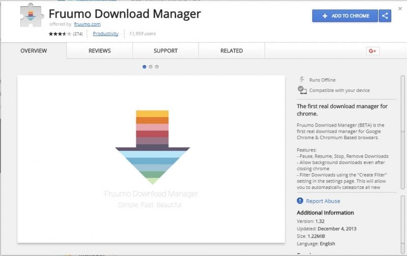 chrome download manager