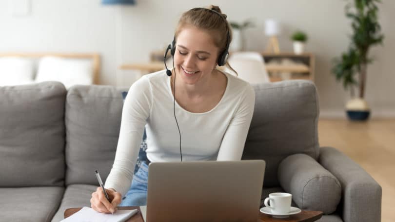Woman Teaching Computer