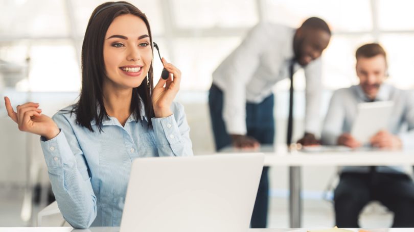 Sales Representative Telemarketer Laptop Office Customer Service