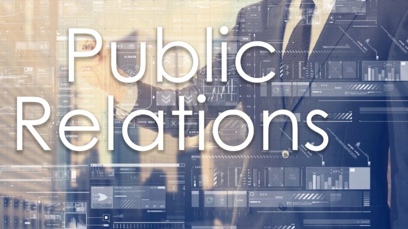 Public Relations Executive Cityscape Graphs Data