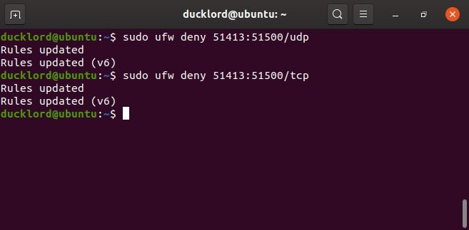 Disable Enable Manage Ubuntu Firewall Deny Port Range Disable Enable Manage Ubuntu Firewall Deny Port Range