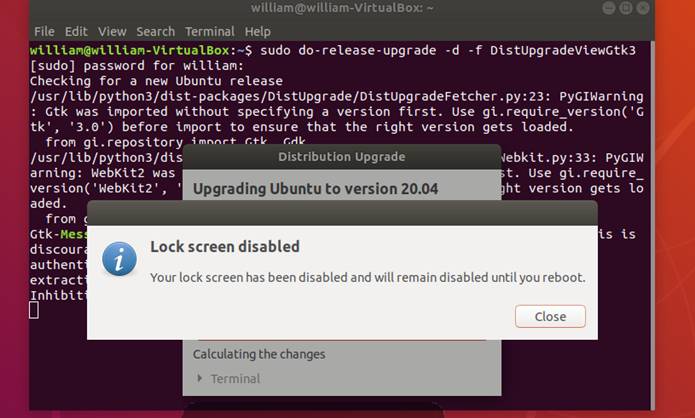 Ubuntu Upgrade1804 2004 Upgrade Lock Screen Disabled