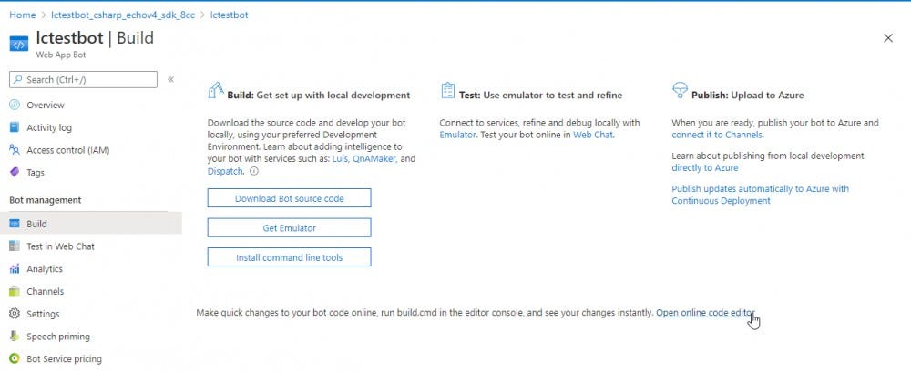 App Service Editor where you modify and rerun code