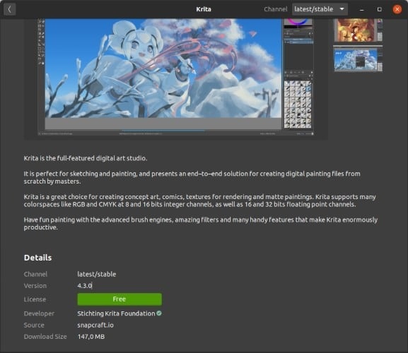 Install Latest Krita In Ubuntu Check Snap Version Install Latest Krita In Ubuntu Check Snap Version
