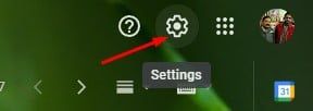 click on the Gear icon