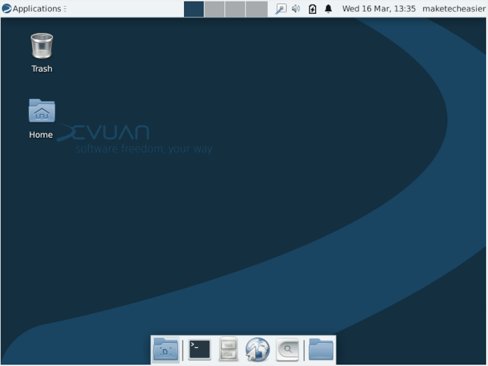 Devuan Linux 28 Sample Desktop