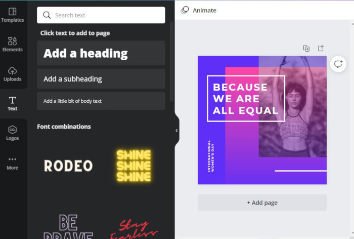Social Media Graphics Canva Design Editor