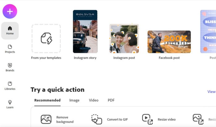 Social Media Graphics Adobe Home