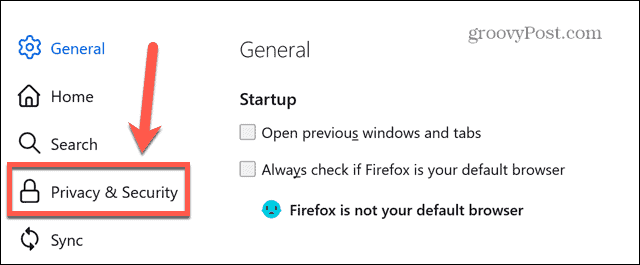 firefox privacy settings
