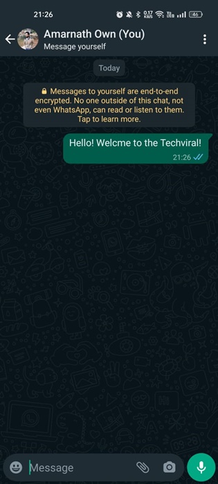 select a conversation